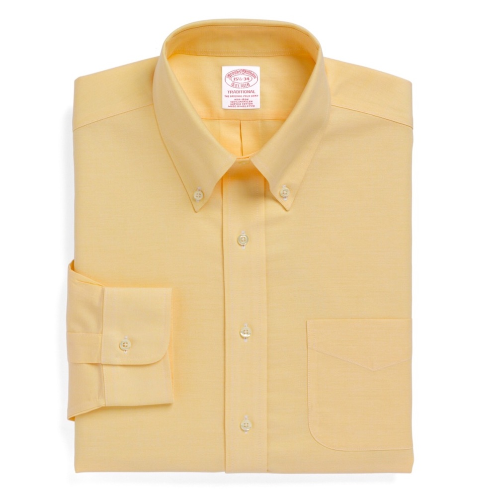 Brooks Brothers | All Cotton Yellow Button Up